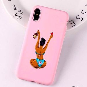 Pink Silicone iPhone X Case